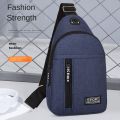 Business Men's Chest Bag Shoulder Messenger Bag Casual Canvas Travel Bag Waist Bag Multifunctional Waterproof Storage Bag. 