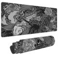 Game mouse pad Japanese samurai devil mouse pad black ghost face gamer desk pad mouse pad carpet accessories table pad. 
