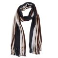 Cashmere Men Striped Scarf Fashion Thick Tassel Stole Neck Wrap Neck Warm Soft Winter Long Shawl.