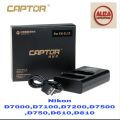 Nikon EL15 dual charger for D7000,D7100,D7200,D7500,D750,D610,D810 body. 