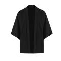 Graffiti Cartoon Print Open Front Kimono Cardigan Colorful Abstract Art Casual Loose Three Quarter Sleeve Hip Hop Streetwear.