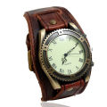 Hot Selling Vintage Cow Leather Bracelet Watch Men Women Wrist Watches Roman Numerals Casual Quartz Watch Relogio Feminino. 