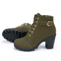 2024 New Spring Winter Women Pumps Boots High Quality Lace-up European Ladies Shoes PU High Heels Boots Fast Delivery. 