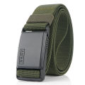 Fashion Nylon Belt  Magnetic Buckle Adjustable Belts For Men Elastic Belts High Quality Wear-resistant. 