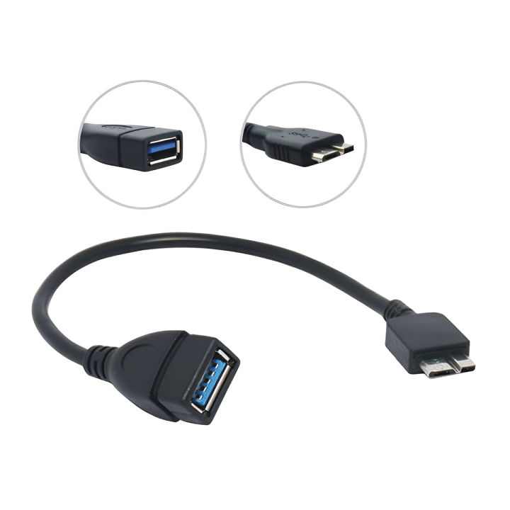 Micro USB 3.0 OTG Cable Adapter for Samsung Galaxy and Tablets High Speed USB to Female Connector for Data Transfer