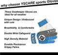 Kids Goalkeeper Gloves Soccer Goalie Football Glove Super Grip Double Wrap Wristband Training Gloves For Boys kids Children. 