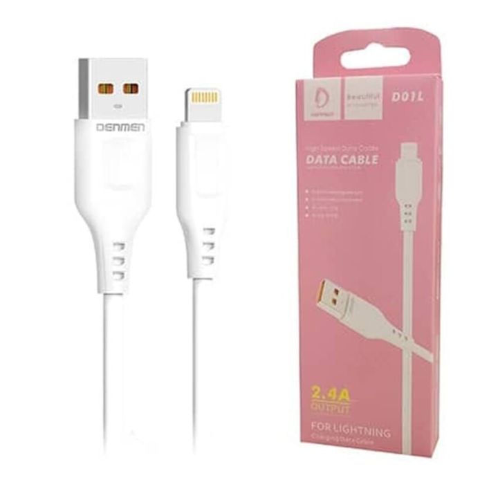 Denmen%202.4A%20Data%20Cable%20USB%20Micro%20Type-C%20Lightning%20iPhone%20Charging%20and%20Data%20Sync%201m%20PVC%20Cable%20-%20Image%206