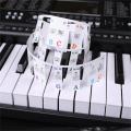 Transparent Piano Keyboard Stickers 88/61/54/49 Key Detachable Music Decal Notes Electronic Piano Piano Spectrum Sticker Symbol. 