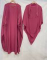 KK Hijab | Khimar with tie kaftan abaya | Kaftan Abaya with matching khimar | Trending Abaya | Best abaya for Umrah. 