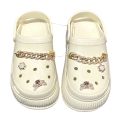 Fancy Ladies Chain Crocs Slippers -1Pairs. 