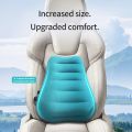 Ergonomic Inflatable Lumbar Support Pillow, Press Type Cushion, Enhances Back Comfort During Long-distance Flights. 