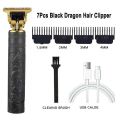 Dragon Vintage T9 Professional Hair Trimmer Set Hair Clipper Titanium Alloy Head Beard Trimmer For Men Cordless Low Noise. 