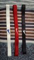 3 pcs Women Men Elastic Sports Football Yoga Hairband Headband Hair Rope ( Red and Black and white ).
