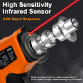 Digital Infrared Thermometer Non-contact Pyrometer Laser Temperature Meter Imager Hygrometer IR Termometro Color LCD Light Alarm. 