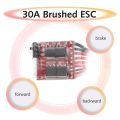 NEEBRC 30A Brushed ESC Forward Backward Brake Dual Way Speed Controller for 1/16 1/18 1/24 RC Mini Car Boat 370 380 390 Motor. 