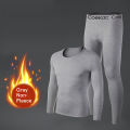 Long Johns Thermal Underwear for Men Fleece Lined Base Layer Set for Cold Weather. 