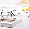 Oval Shape Black Metal Frame  New Stylist Optical Eyeglass-Frame for Men Women. 