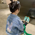 1 2 3 4 5 6 8 10 Years Girls Denim Jacket Cute Rabbit Spring Autumn Fashion Little Princess Baby Coat Birthday Gift Kids Clothes. 