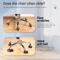 5Pcs Pulley Chair Foot Cover Computer Chair Rollers Fixer Office Universal Wheel Protector Wheel Anti-slip Foot Pad. 