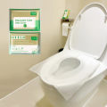 5packs 50pcs/lot Disposable Toilet Seat Cover Waterproof Safety Travel/Camping Soluble Water Mat Portable Bathroom Accessory. 