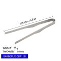 Camping Titanium Tea Cup Clip Outdoor Ultralight Steak Lid Barbecue Antiscalding Tea Tweezer Tableware Toast Tongs. 