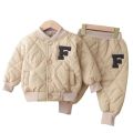 2024 winter baby boy's cotton jacket set. 