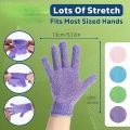 1-10pcs Colourful Exfoliating Gloves, Bath Gloves For Shower, Double Sided Exfoliating Gloves, For Spa, Massage And Body Scrubs.
