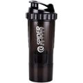 3 Layers Shaker Protein Bottle Powder Shake Cup Water Bottle Plastic Mixing Cup Body Building Exercise Bottle. 