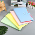 A4 Folder 5 Layers Macaron Color File Large Capacity Document Organizer Student School and Office Supplies Stationery. 