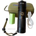 RUILANG P90 Rechargeable Super flash light Rl-W409 1Km range high Quality with long lasting Battery backup typc Charging with original 8800mah. 
