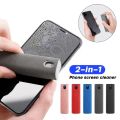 2 In 1 Screen Cleaner Spray Computer Mobile Phone Screen Dust Remover Tool Microfiber Cloth For iPhone iPad Cleaning Wipes. 