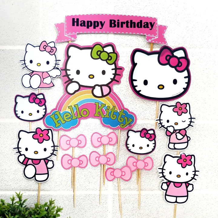 Hello%20Kitty%20Theme%20Printable%20Picture%20Cake%20Topper%20Pack%20for%20To%20Decorate%20the%20Cake%20-%20Image%205