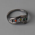 Game cosplay Touhou Project Ring figure Flandre colorful Opening Adjustable finger Rings Jewelry Accessories fans Gifts. 