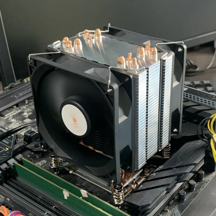 X99 CPU Air Cooler 6 Heat Pipes PC Processor Lightless Radiator For ...