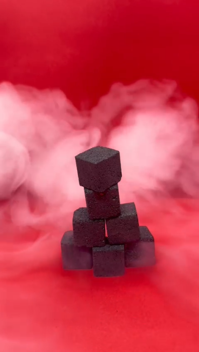 Premium 100% Coconut Charcoal, 25mmX25mm, 100% Natural, No Smoke, No Chemical, No Spark - 60 Pieces