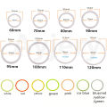 2 PCS 12V COB Angel Eyes LED Car Halo Ring Lights With Shell Cotton Lights 60mm 70mm 80mm 90mm 95mm 100mm 110mm 120mm Car Lights. 