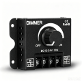 DC12‑24V 8A/30A Rotary LED Dimmer Switch Adjustable Brightness Controller for Car RV Boat Single‑Color LED Strip Light.