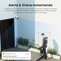 Outdoor Surveillance Camera with WiFi, Data Protection Area, Two-Way Audio, IP66 Waterproof Security Camera, SD Card Slot, Remote Access, RTSP & ONVIF Support, 1080P HD Night Vision, Alexa Compatible, Aluminium Alloy Build, 2.4 GHz WiFi for Home Security. 