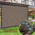 1pcs Brown Sunshade Net 90% UV Block Polyester Fabric 81-90% Shading Durable Plastic Ideal for Garden Greenhouses Pavilions. 