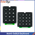 3*4 4*4 Matrix Switch Keyboard Keypad Array Module ABS Plastic Keys 4x4 3x4 12 16 Key Button Membrane Switch DIY Kit for Arduino. 