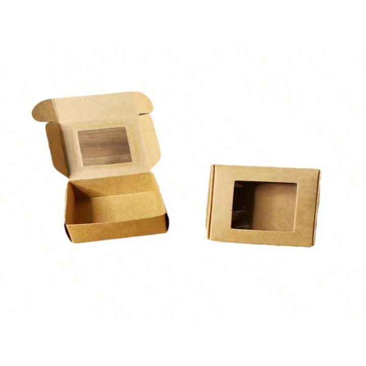 10pcs%20square%20white/kraft/black%20window%20packaging%20boxes,%20various%20sizes,%20wedding%20party%20gifts,%20handmade%20soap%20chocolate%20flat%20boxes%20-%20Image%203