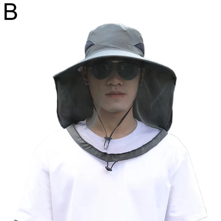 Foldable%20Mosquito%20Hat%20With%20Hidden%20Net%20Mesh%20Repellent%20Insect%20Bee%20Protection%20Casual%20Outdoor%20Sunscreen%20Fishing%20Cap%20Panama%20Hat%20-%20Image%207