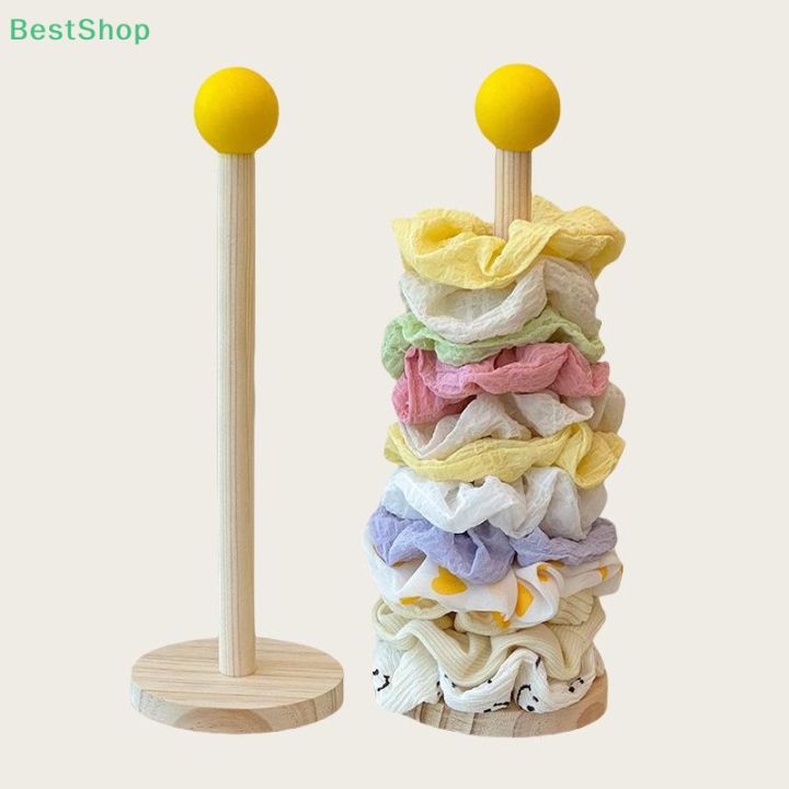 Sponge Hair Rack ♥♥♥Solid Wood Display Rack,Hair Scrunchie Storage Organizer,Hair Rope ...