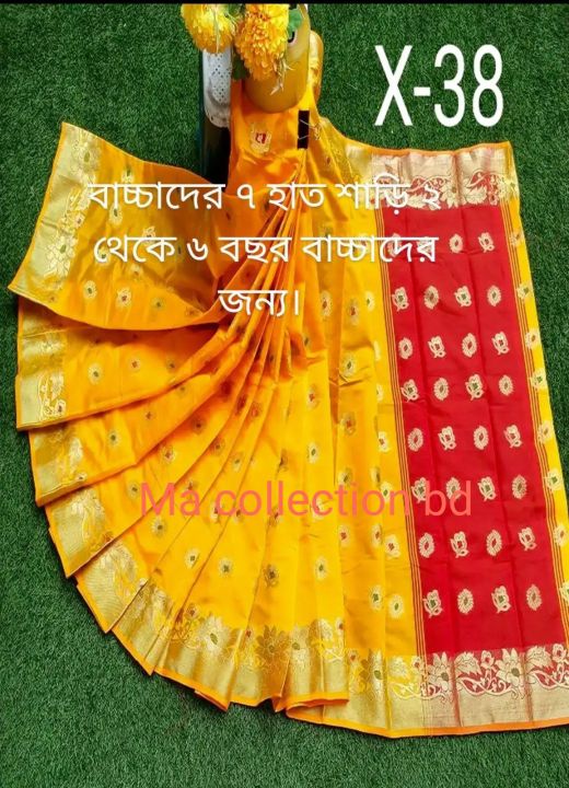Tangail%20new%20soft%208%20hand%20baby%20katan%20saree%20without%20blouse%20piec%20-%20Image%209