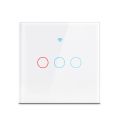 Work with Tuya WIFI Smart Home Switch Light Wall US/EU Glass Touch Panel Voice Wireless Remote Control by Alexa  Home. 