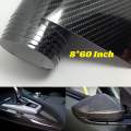 7D Glossy Sticker Carbon Fiber Style PCV Car Interior/Exterior Sticker - 8"/60". 