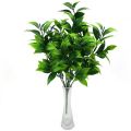 7 branches green artificial plants for garden grass orange leaves faux plant for home decoration. 