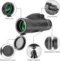 Monocular Telescope 12x42 HD – Waterproof, Portable & High-Power Zoom Scope with Smartphone Holder & Tripod – Ideal for Bird Watching, Hiking, Travel & Outdoor Adventures – Clear Vision, Durable & Lightweight Design for Mobile Photography & Viewing. 