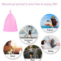 2Pcs Women Menstrual Cup Medical Silicone Vaginal Cups Reusable Menstrual Bowl Feminine Hygiene cup for Menstruation Collection. 