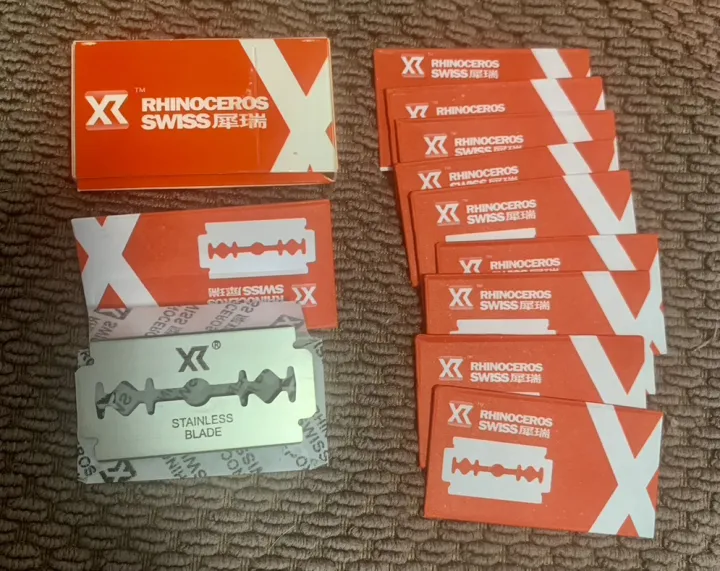 Rhinoceros%20Swiss%20Double%20Edge%20Razors%20Single%20Pack%2010%20Blades%20-%20Image%202